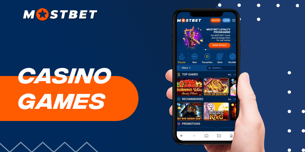 Mostbet casino offers many interesting slots, which can be chosen by genre, provider, and chip